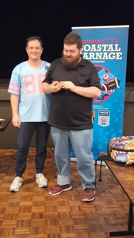 Trophy handover