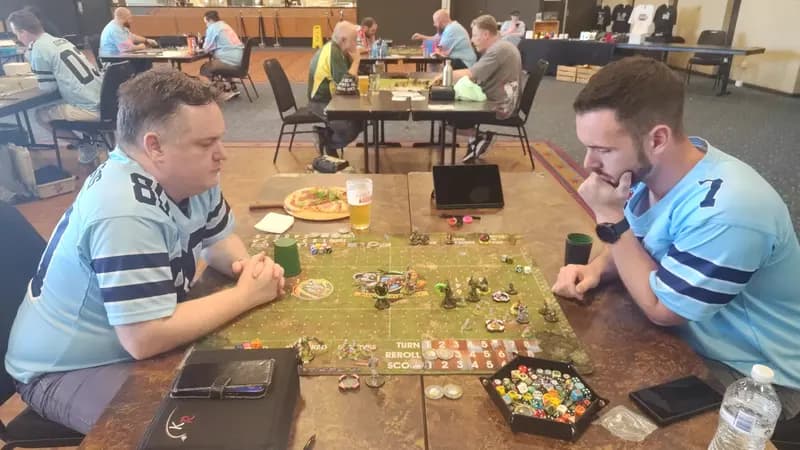 Setting up on Table 2